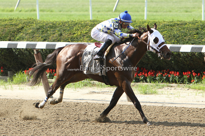 Moreno wins the Dwyer Stakes at Belmont Park