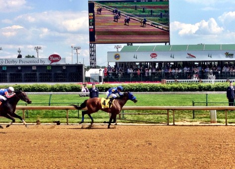 Private Zone wins the Churchill Downs Stakes (John Cox photo)